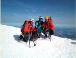 Javier i Pol Rodriguez i Albert al Cim del Montblanc 28-6-2012